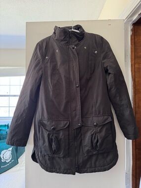 Soïa & Kyo Stand-Collar Utility Coat black